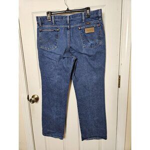 Wrangler Jeans Mens 36x30 Faded Blue 936PWD Cowboy Cut Straight Leg  Western